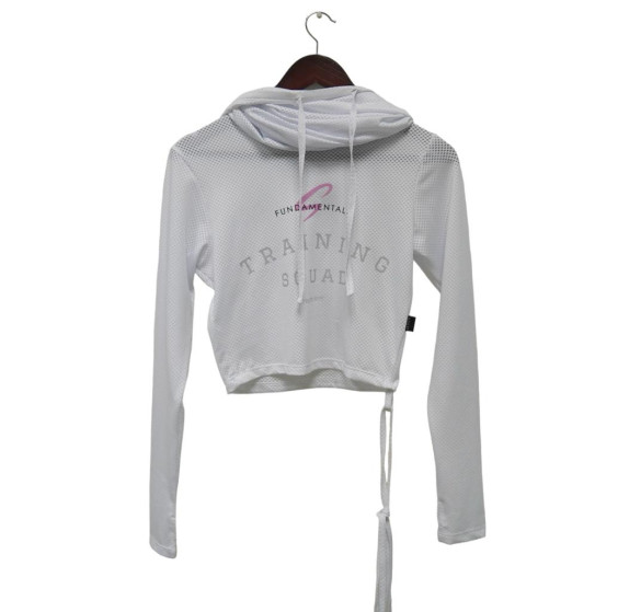 SNOW WHITE AMOR FATI MESH LONGSLEEVE TRAINING HOODIE