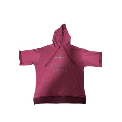 Cranberry Red Training Squad Short Sweathshirt